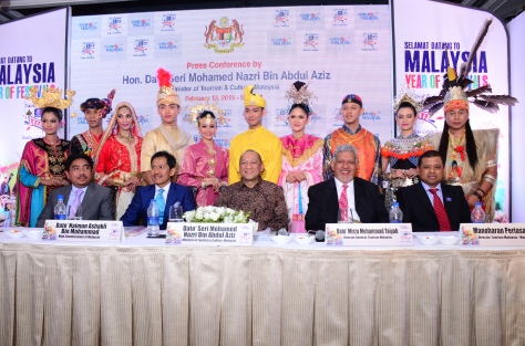 Malaysia's Honorable Minister of Tourism and Culture, Dato Seri Mohamed Nazri Aziz  during Tourism Malaysia PC in Mumbai